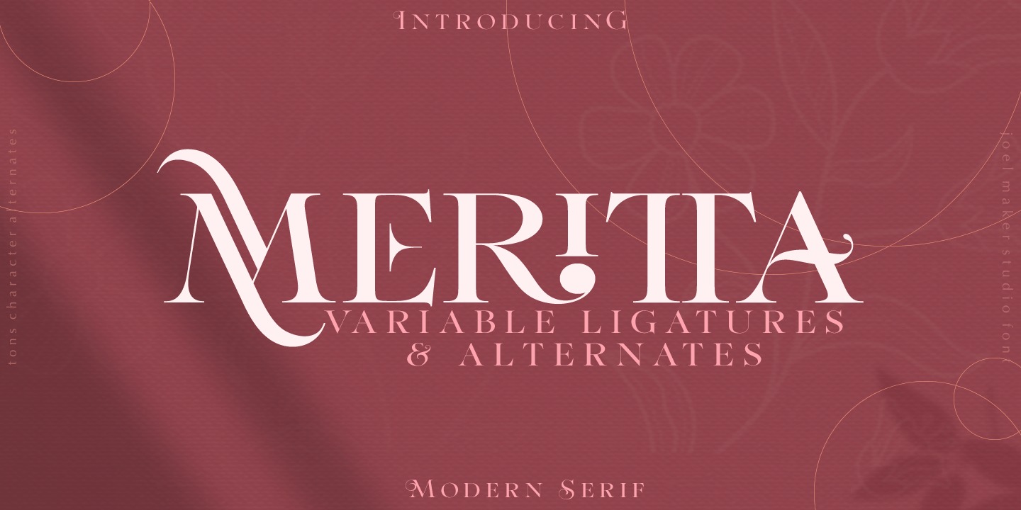 Пример шрифта Meritta Serif
